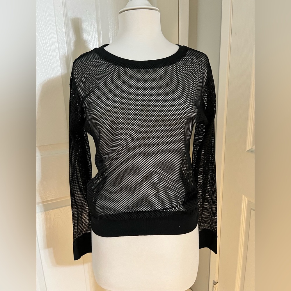 Black netted top